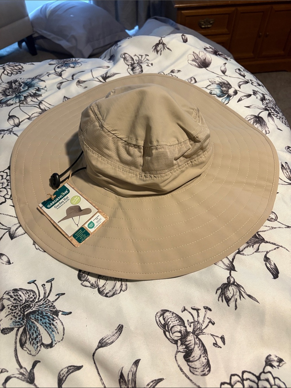 Classic Wide-Brim Sun Hat - Beige
